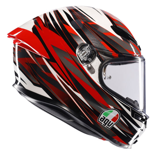 AGV Helmet - K6-S - Reeval - White Red Grey