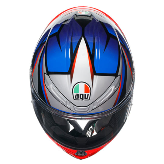 AGV Helmet - K6-S - Slashcut - Black Blue Red - Motofever