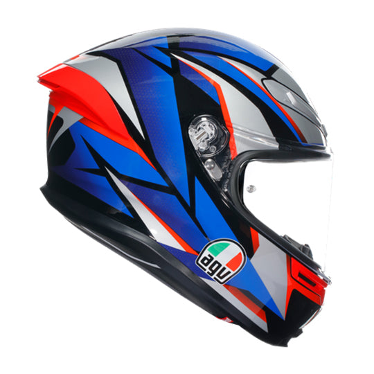AGV Helmet - K6-S - Slashcut - Black Blue Red - Motofever