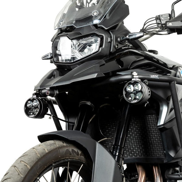 Loboo L11 Motorcycle Auxiliary Lights - Ø 85mm - Black