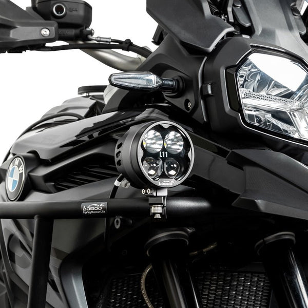 Loboo L11 Motorcycle Auxiliary Lights - Ø 85mm - Black