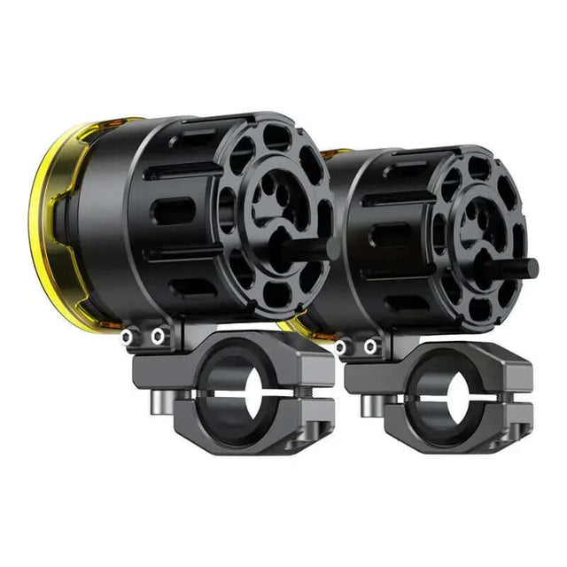 Loboo L7S Motorcycle Auxiliary Lights - Ø 67mm - Black