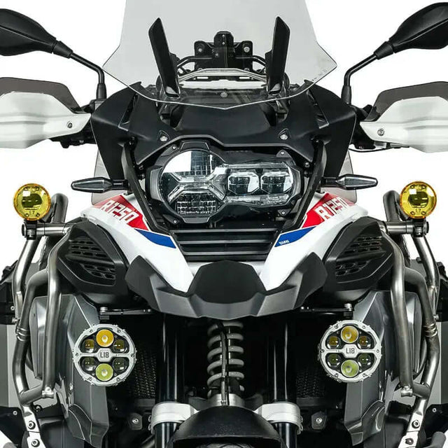Loboo L7S Motorcycle Auxiliary Lights - Ø 67mm - Black