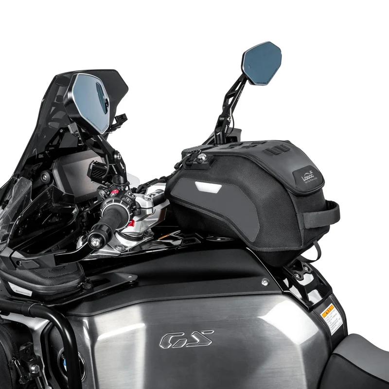 Loboo Motorcycle Tank Bag with Anti-Theft Quick-Release System and Rain Cover, Custom Fit for BMW R1300GS Adventure Original Mounting Points (BTB13BK)