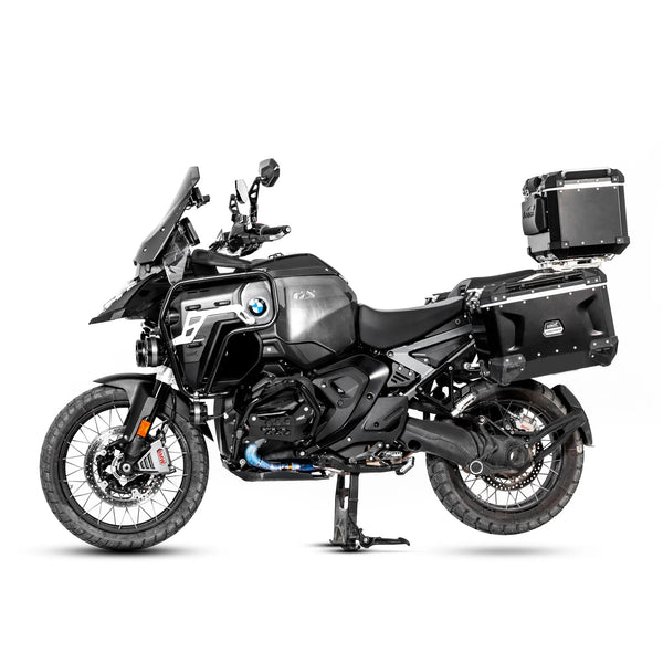 Loboo Conqueror Series Side Cases Pair - 45 Liters - Black - Motofever