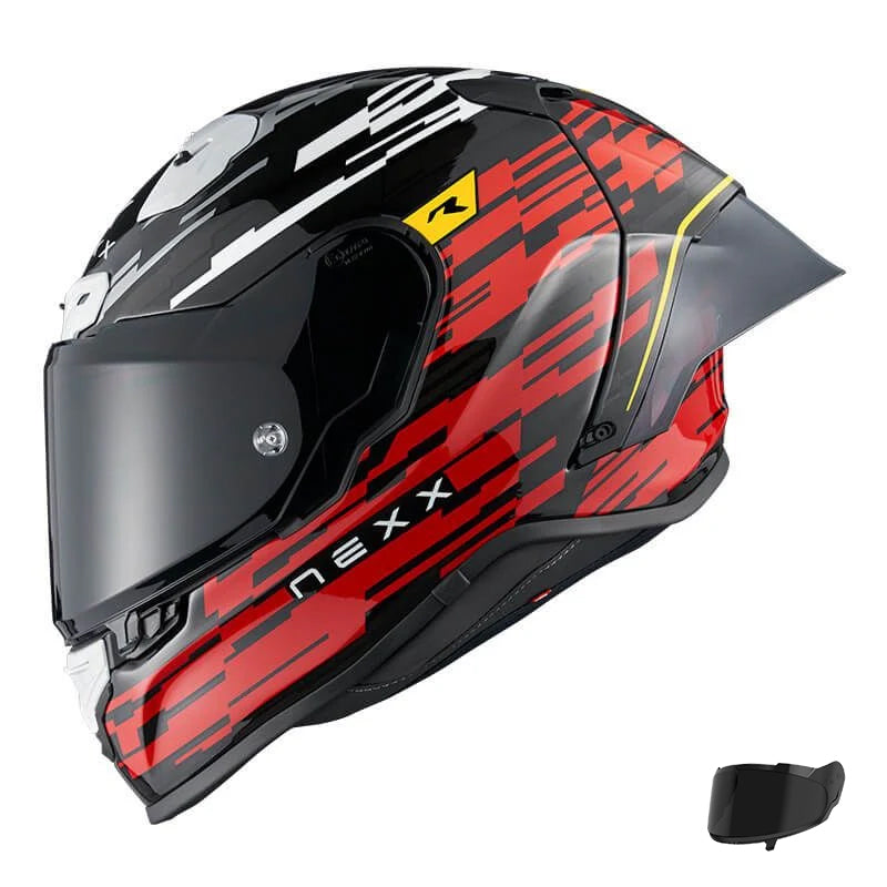Nexx X.R3R Glitch Racer Helmet - Red White