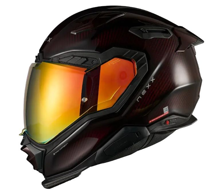 Nexx Helmet - X.WST3 - Lava Carbon - Red