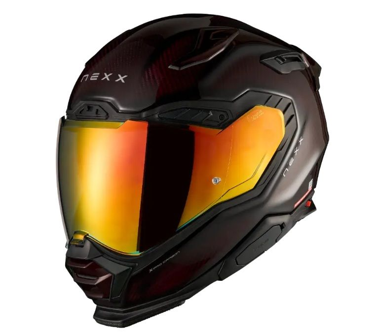 Nexx Helmet - X.WST3 - Lava Carbon - Red