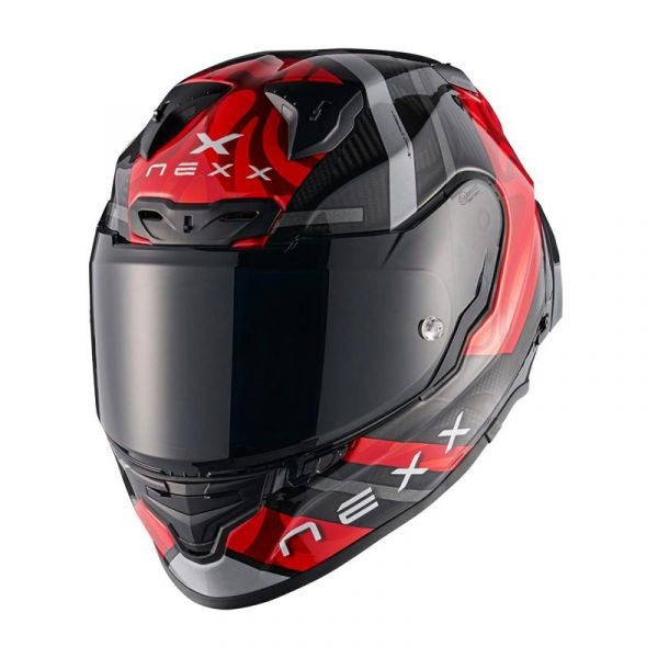 Nexx Helmet - X.R3R - Swirl Carbon - Red