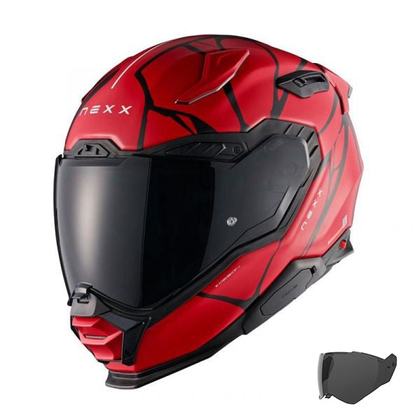 Nexx Helmet - X.WST3 - B-Side Matt - Red Black