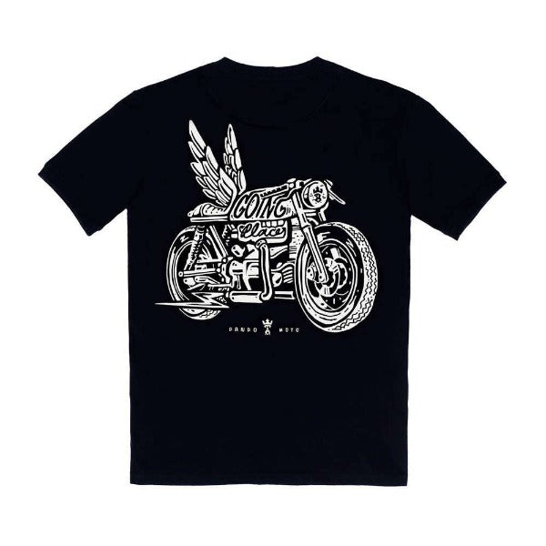 Pando Moto T-Shirt (Regular) - Moto Wing 1 - Black