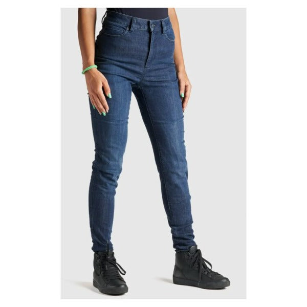 Pando Moto Jeans - Kusari Cor 02 (Women's), L30 - Blue