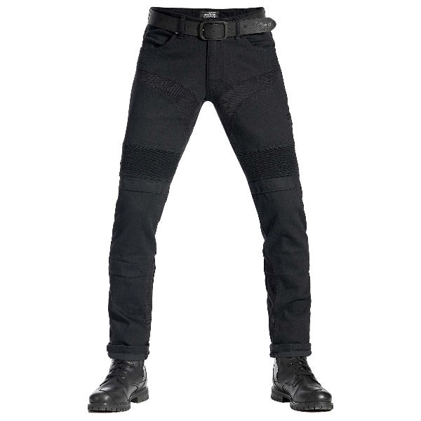 Pando Moto KarlDo SLIM Jeans, Length 30 - Black