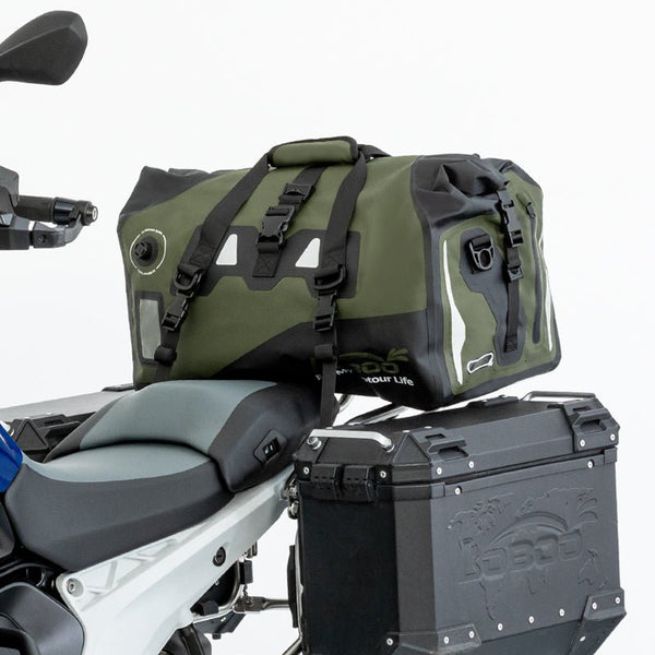 Loboo Waterproof PVC Tail Bag- Upgraded - 66L - Army Green (BWB66P02AG) - Motofever