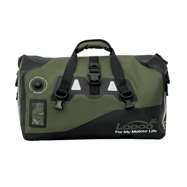 Loboo Waterproof PVC Tail Bag- Upgraded - 66L - Army Green (BWB66P02AG) - Motofever