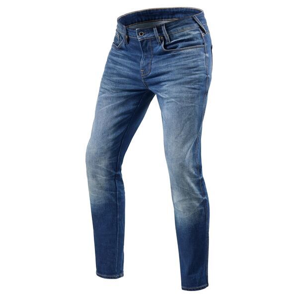 Rev'it! Carlin SK Jeans, Length 34 - Medium Blue Pants