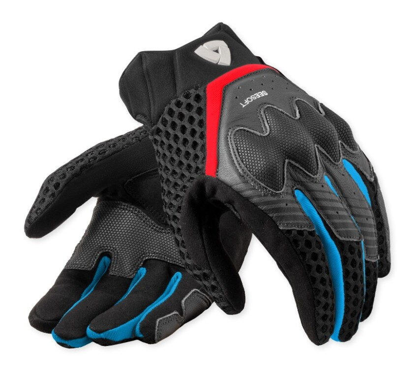 Rev'It! Gloves - Veloz - Red Blue