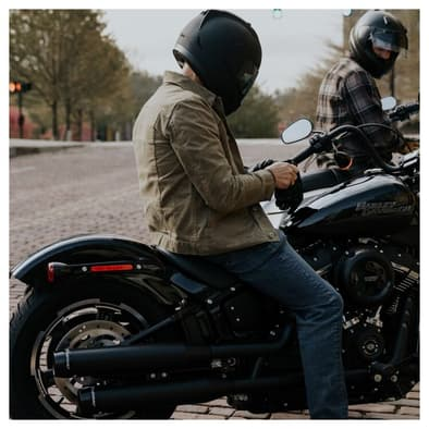 Rinehart Exhaust - Slip-On - 3 1/2" - HD Softail Heritage / Deluxe (2018-2024) - Black / Black End Caps - Motofever