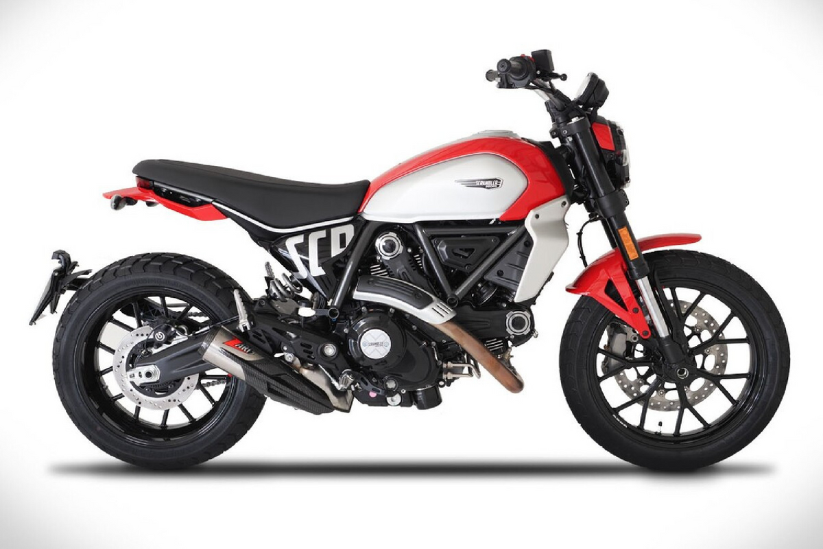 Zard Exhaust - Slip-Ons - Ducati Scrambler 800 (2023+) (Racing) - Titanium