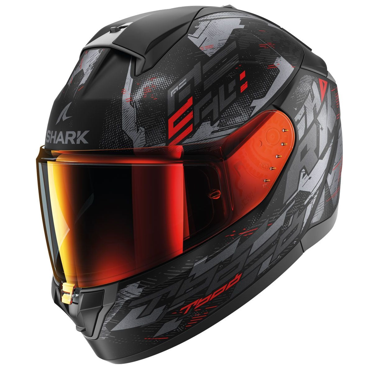 Shark Helmet - Ridill 2 - MOLOKAI Matt - Black Anthracite Red (KAR)