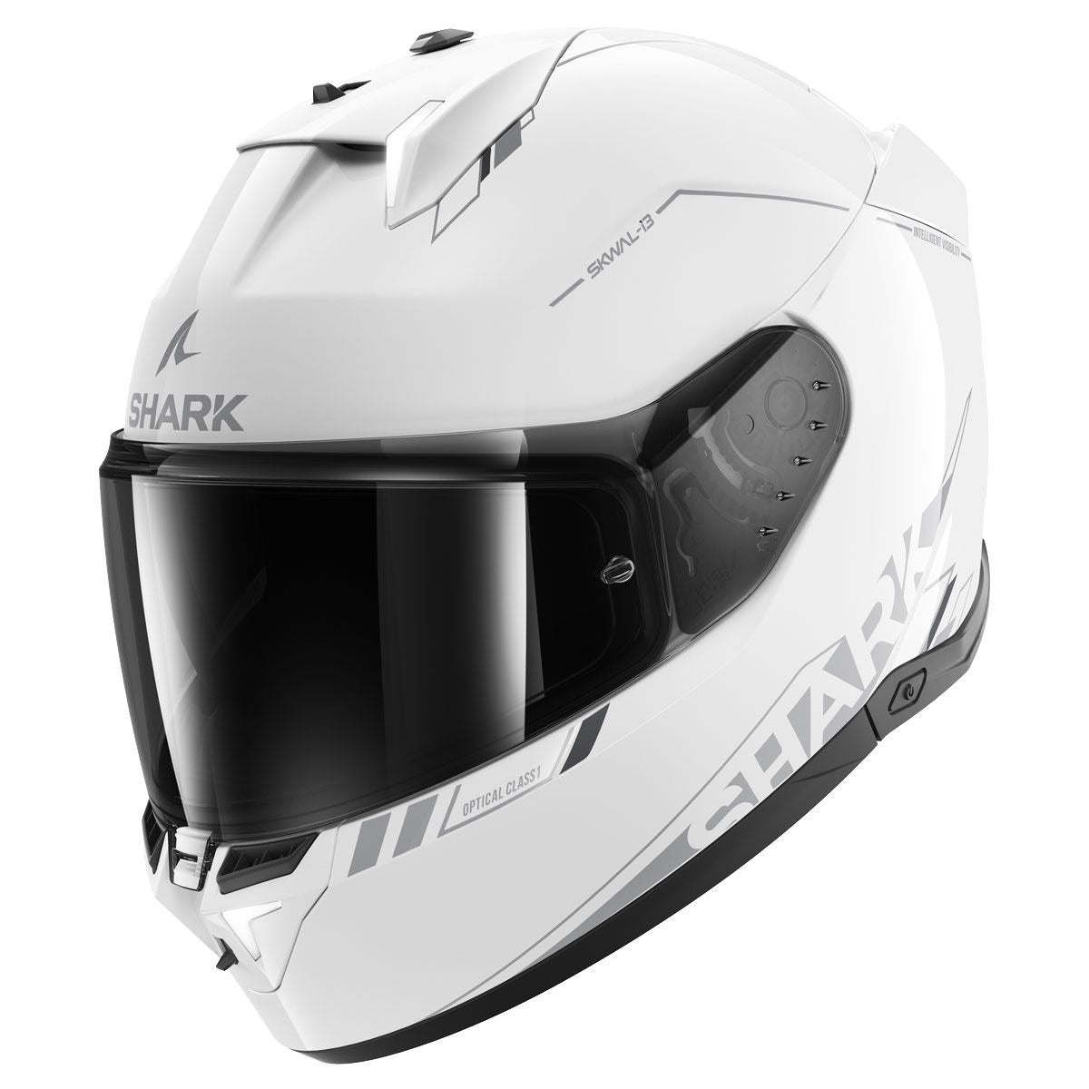Shark Helmet - Skwal i3 - Blank SP Gloss - White Silver Anthracite (WSA)