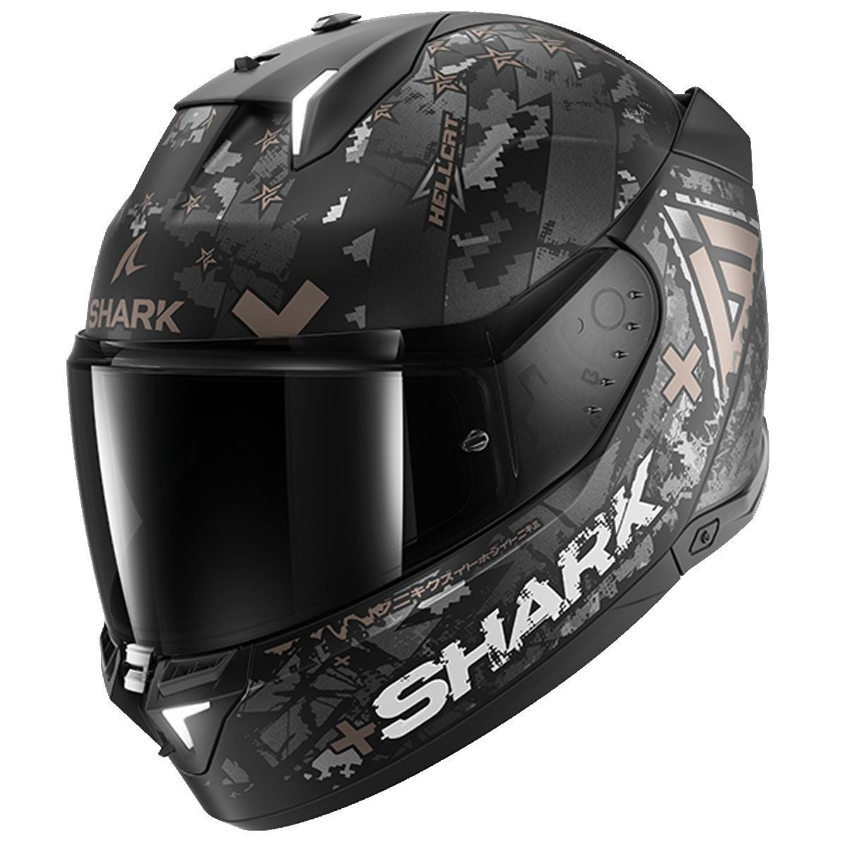 Shark Helmet - Skwal i3 - Hellcat Matt - Black Chrome Anthracite (KUA)