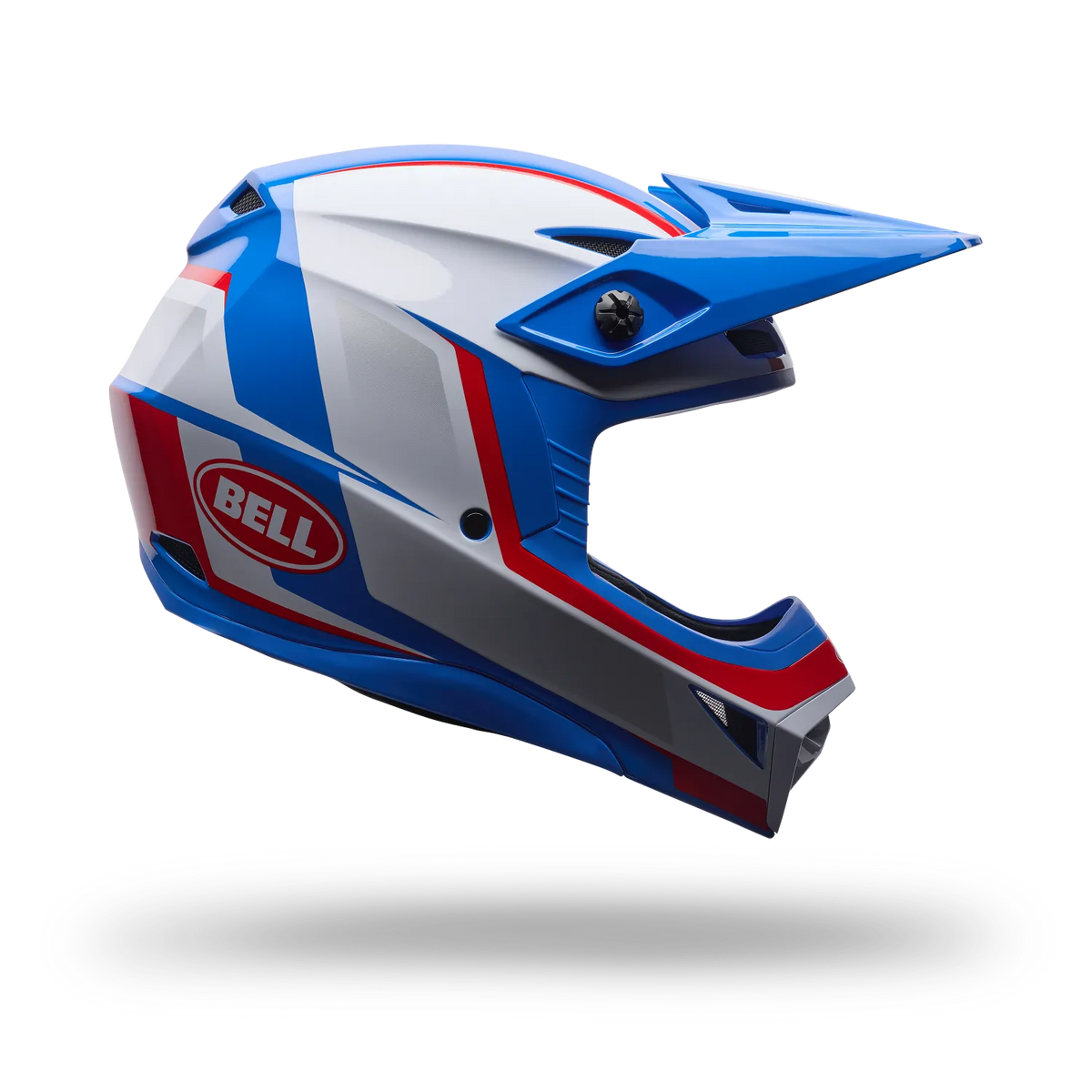 Bell Helmet - Youth MX-10 MIPS - Spiral - White Red Blue