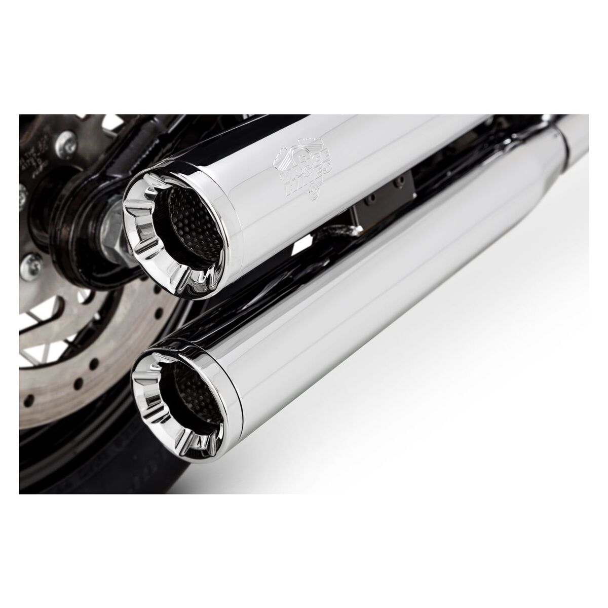 Vance & Hines Exhaust - PCX Slip-Ons - Eliminator 300 - HD Softail (2018-2024) - Chrome