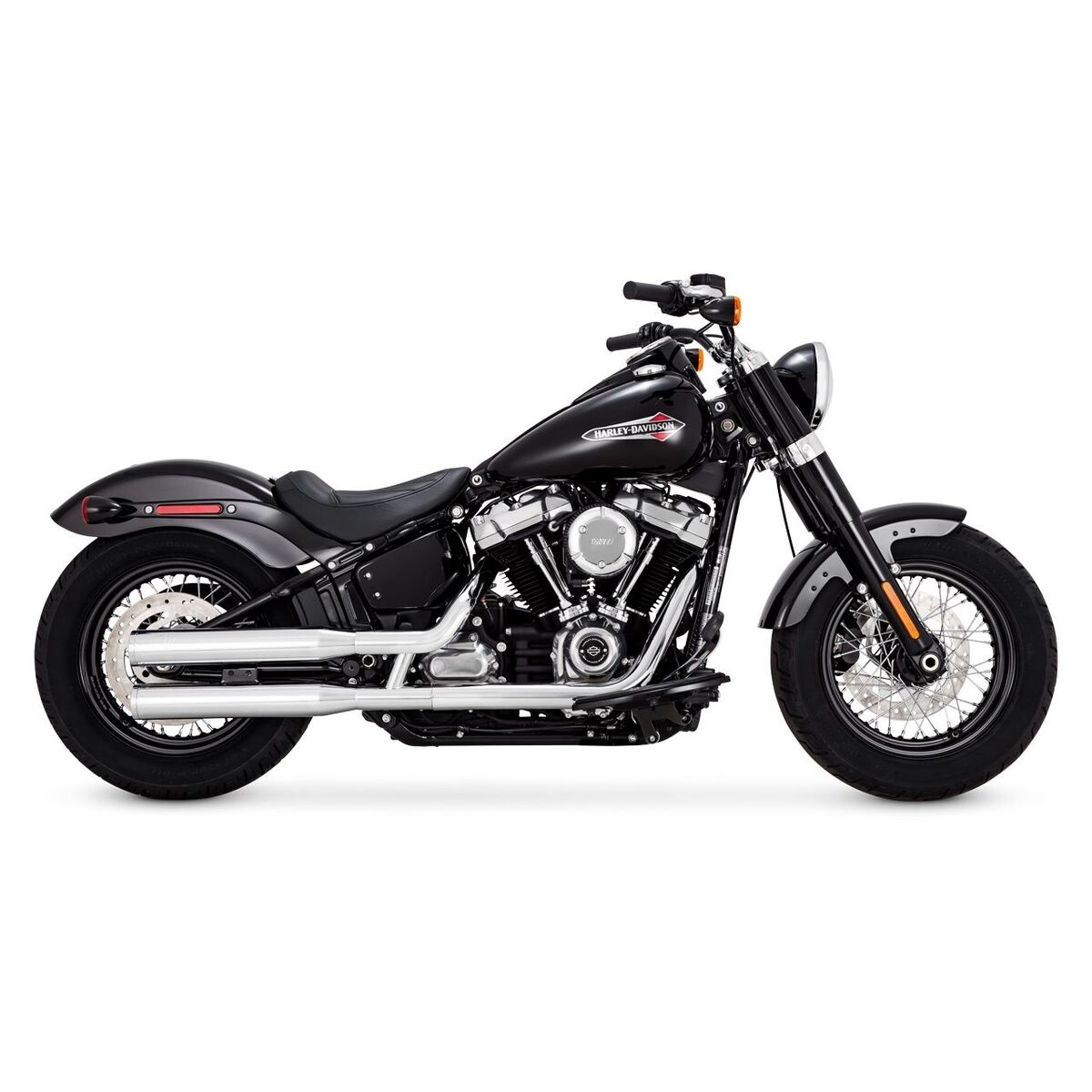 Vance & Hines Exhaust - PCX Slip-Ons - Eliminator 300 - HD Softail (2018-2024) - Chrome