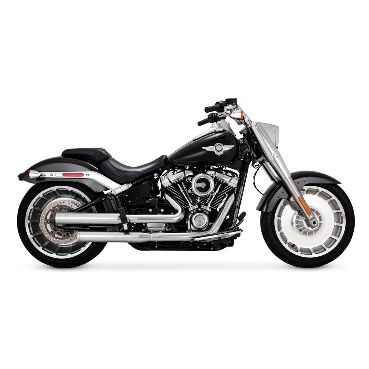 Vance & Hines Exhaust - PCX Slip-Ons - Eliminator 300 - HD Softail (2018-2024) - Chrome