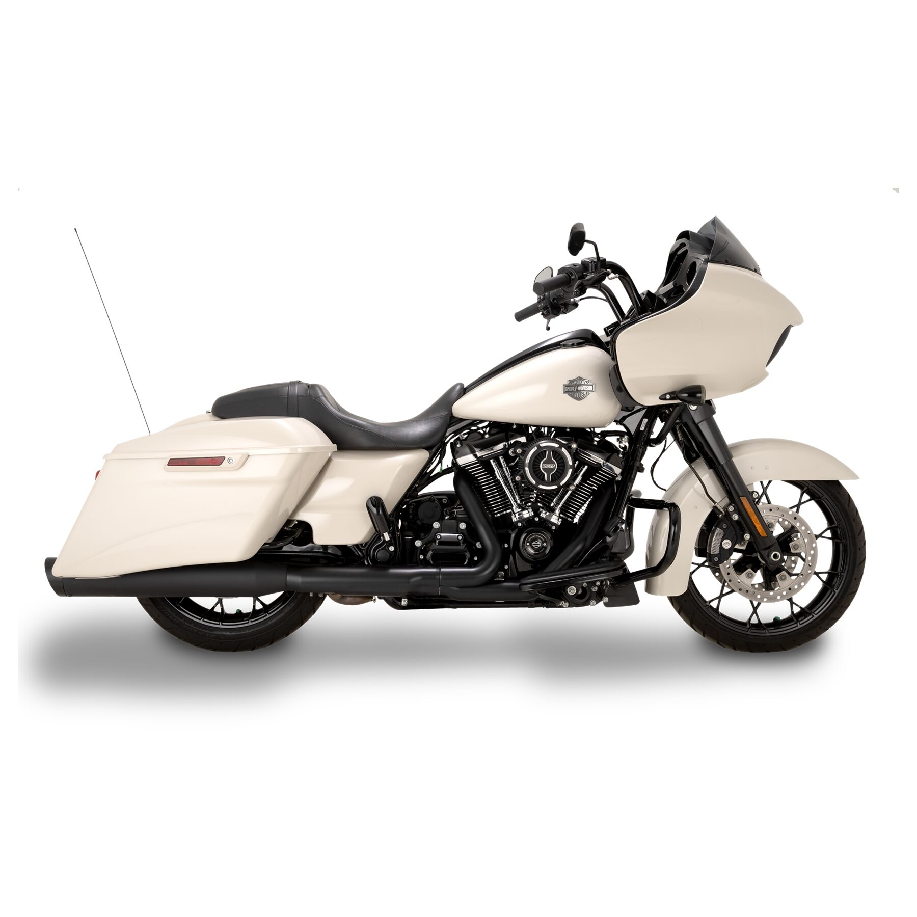 Vance & Hines Razorback 450 Slip-Ons For Harley Touring 2017-2025 - Black