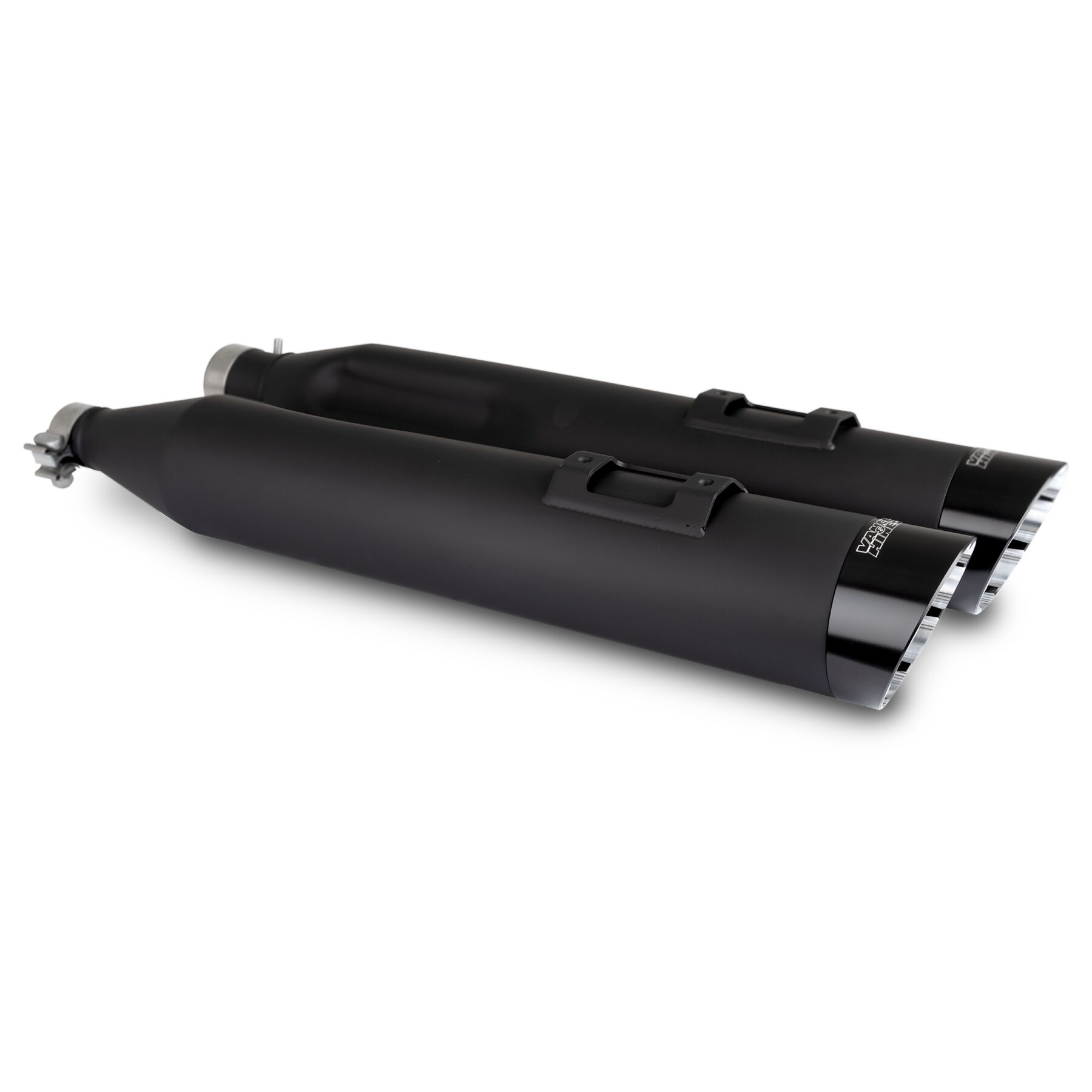 Vance & Hines Razorback 450 Slip-Ons For Harley Touring 2017-2025 - Black