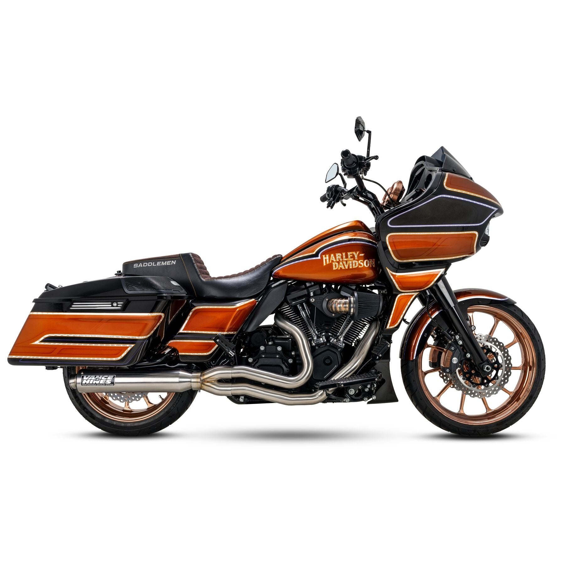 Vance & Hines Supersport 2-1 Exhaust For Harley Touring 2017-2025