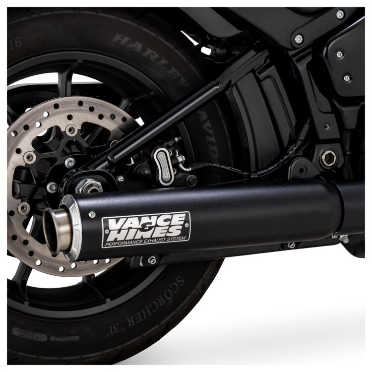 Vance & Hines Exhaust - Slip-On - SuperSport - HD Softail (2025-2026) - Wrinkle Black - Motofever