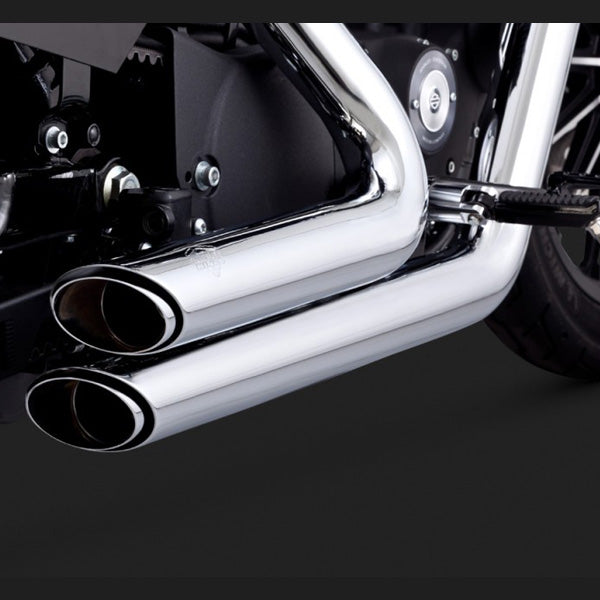 Vance & Hines Shortshots Staggered Exhaust For Harley Sportster 2014-2022 - Chrome - Motofever