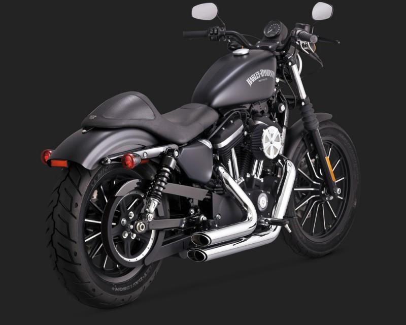 Vance & Hines Shortshots Staggered Exhaust For Harley Sportster 2014-2022 - Chrome - Motofever