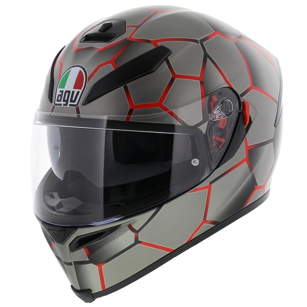 AGV K5 S Vulcanum Matte Helmet - Red - Motofever