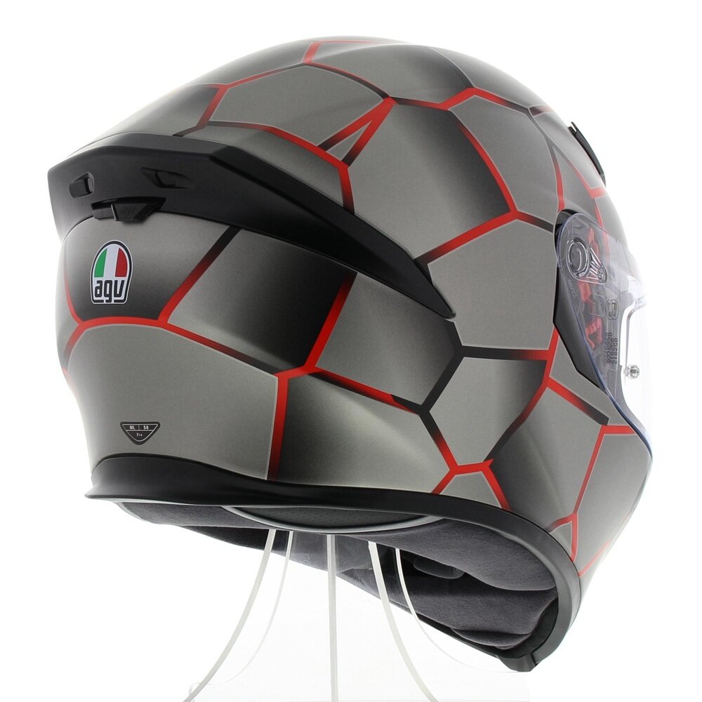 AGV K5 S Vulcanum Matte Helmet - Red - Motofever