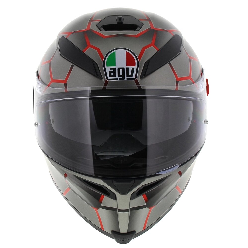 AGV K5 S Vulcanum Matte Helmet - Red - Motofever