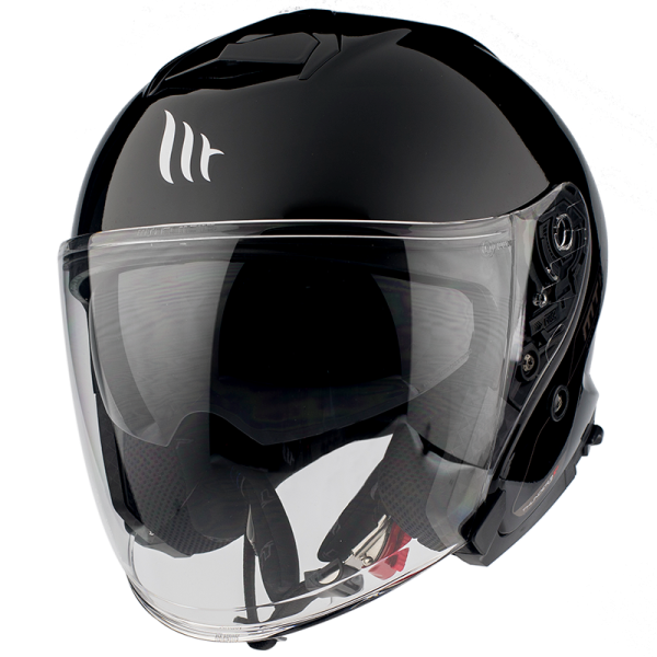 MT Thunder 3 SV Jet A1 Gloss Helmet - Black - Motofever