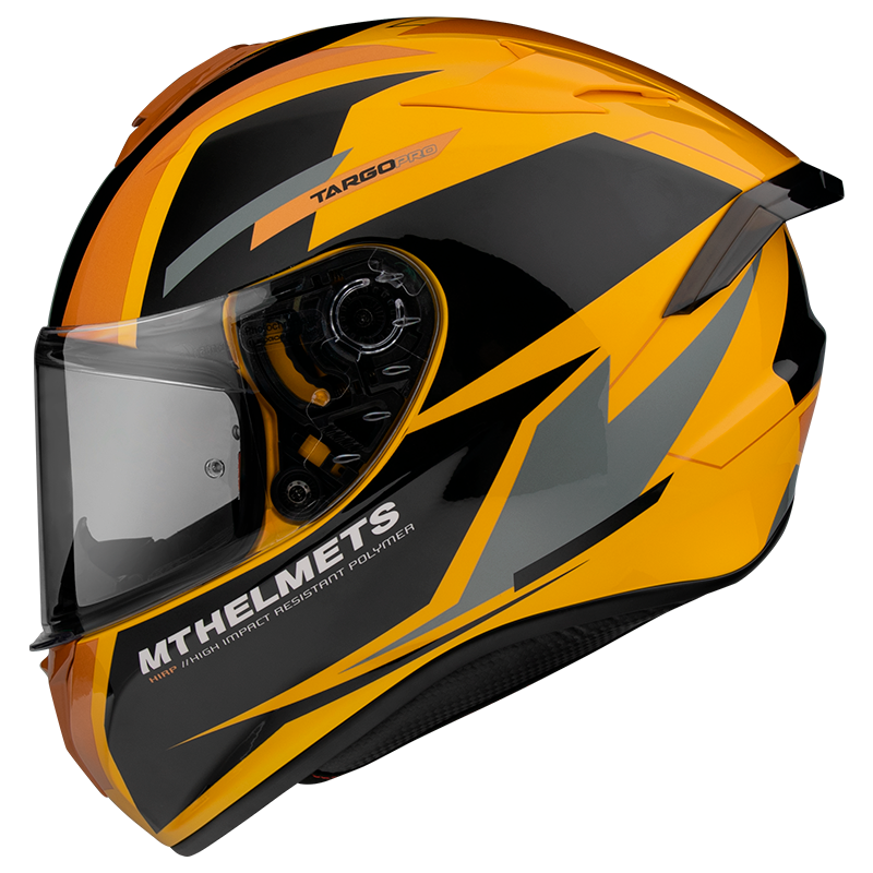 MT Targo Pro Sound Gloss Helmet - Yellow Black - Motofever