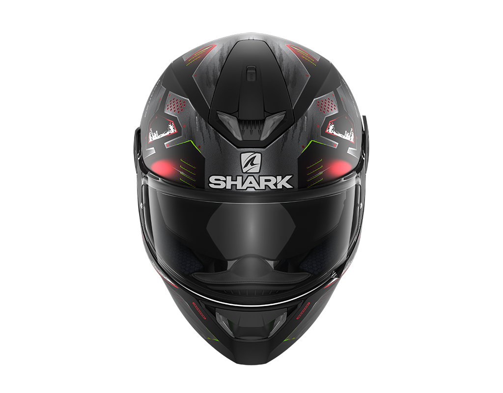 Shark Skwal 2 Venger Matt Helmet - Black Anthracite Red - Motofever