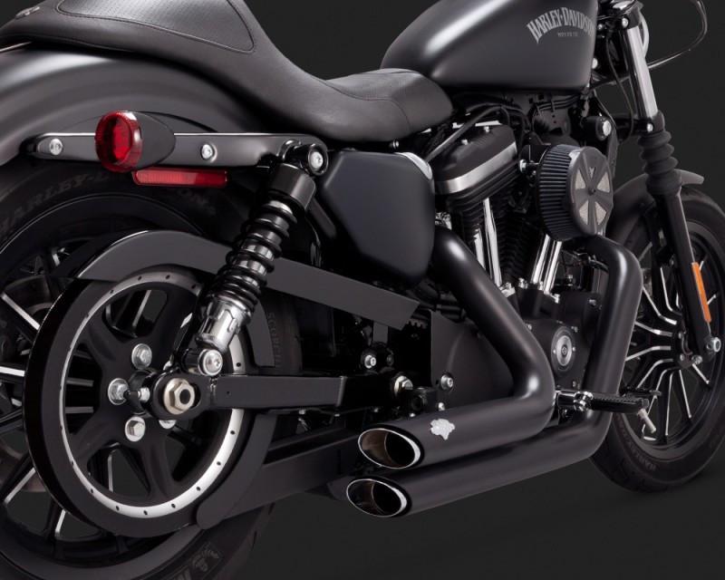 Vance & Hines PCX Shortshots Staggered Exhaust For Harley Sportster 2014-2022 - Black - Motofever