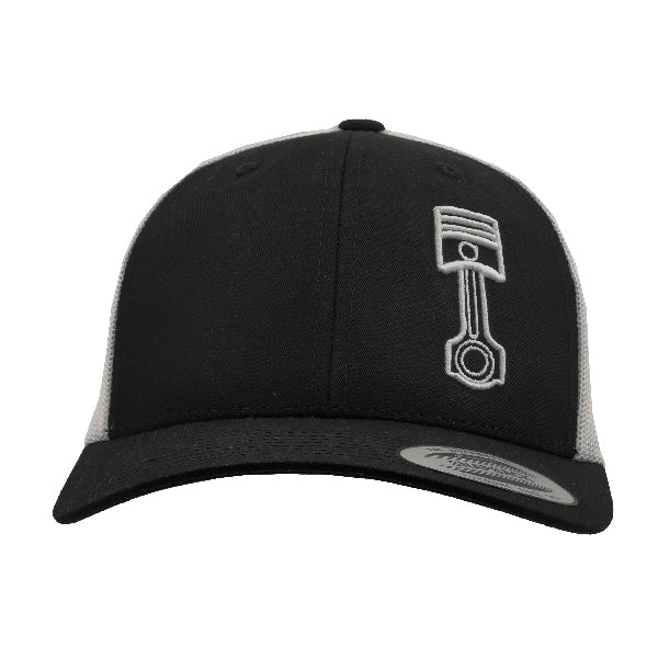 Bore & Stroke Trucker Caps - Black White