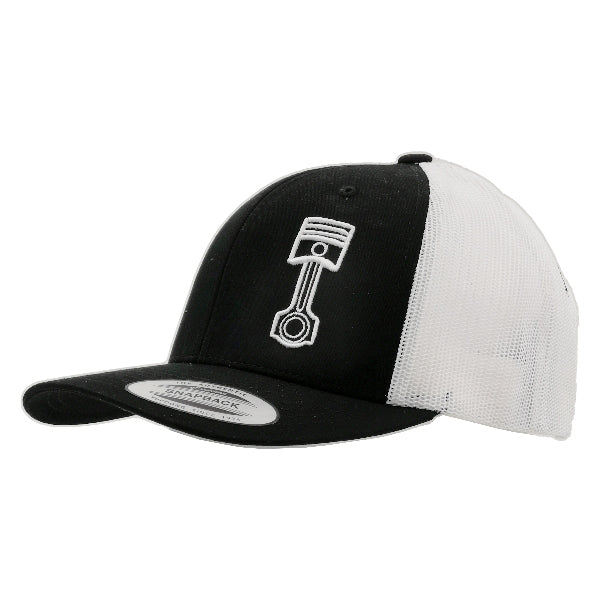 Bore & Stroke Trucker Caps - Black White - Motofever