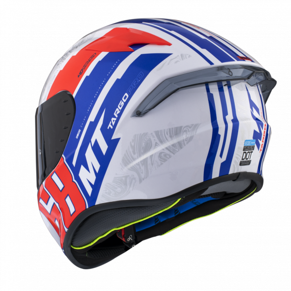 MT Targo Pro Welcome A5 Gloss Helmet - Pearl Red