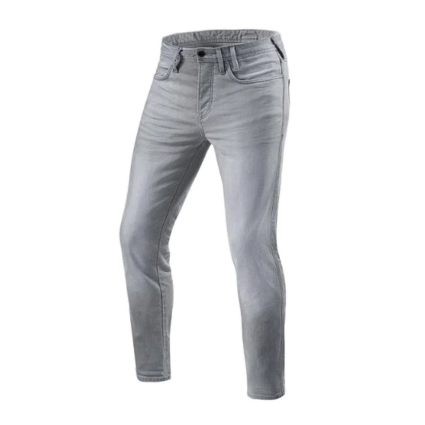 Rev'it! Piston 2 SK Jeans, L32 - Light Grey Pants - Motofever