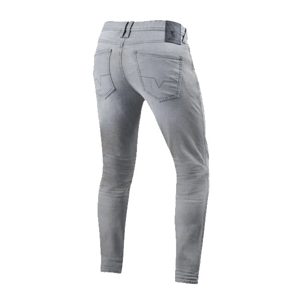 Rev'it! Piston 2 SK Jeans, L32 - Light Grey Pants - Motofever