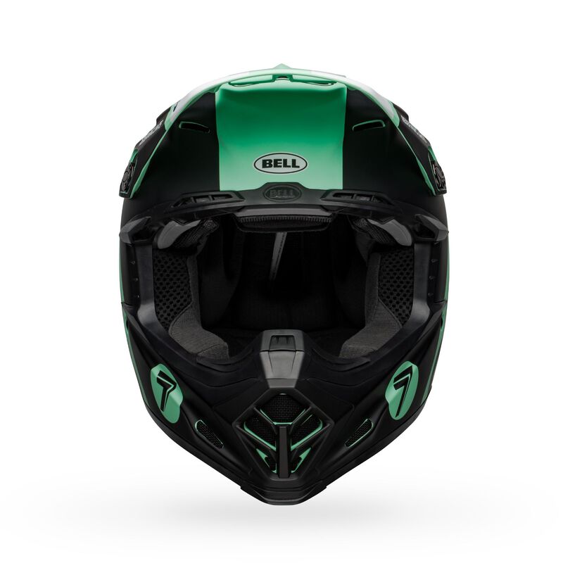Bell Moto-9 Flex Seven Galaxy Matte Helmet - BLK/MINT/WHT - Motofever