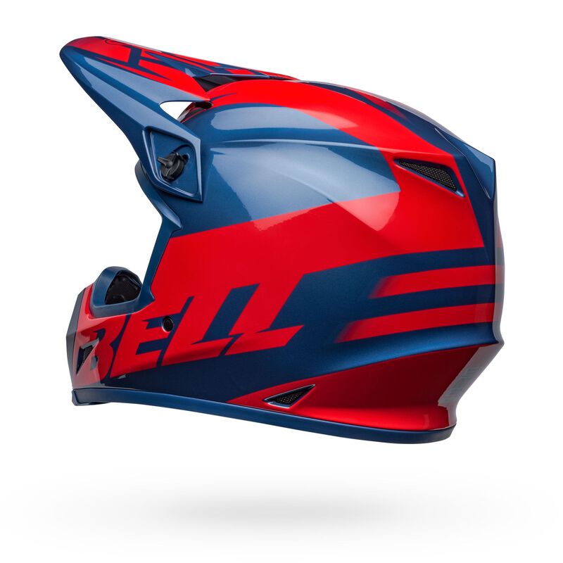 Bell MX-9 MIPS Disrupt True Helmet : Blue Red - Motofever